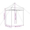 vidaXL Foldable Party Tent Pop-Up Orange 200x200x306 cm