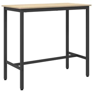 vidaXL Table Sonoma Oak 100 x 50 x 90.5 cm Engineered Wood and Steel