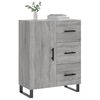 vidaXL Sideboard Grey Sonoma 69.5x34x90 cm Engineered Wood
