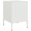 vidaXL Bedside Cabinet White 36x39x50.5 cm Steel