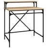 vidaXL Desk Sonoma Oak 80x50x90 cm Engineered Wood and Iron
