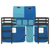 vidaXL Kids' Loft Bed with Tunnel without Mattress Blue 90x200cm
