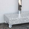 vidaXL Umbrella Base Light Grey 45x25x8.3 cm Granite