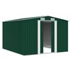 vidaXL Garden Shed 257x298x178 cm Metal Green