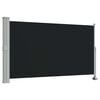 vidaXL Patio Retractable Side Awning 140 x 300 cm Black