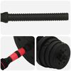 vidaXL 2-in-1 Dumbbell Set Black and Red 121 x 19.5 x 19.5 cm