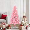 vidaXL Christmas Tree with 150 LEDs with Stand Pink 150 cm PVC