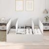 vidaXL Storage Bed Frame White 140 x 200 cm Engineered Wood
