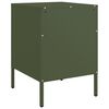 vidaXL Bedside Cabinets 2 pcs Olive Green 36x39x50.5 cm Steel