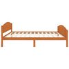 vidaXL Bed Frame without Mattress Honey Brown Solid Wood 140x200 cm (322039+2x321987)