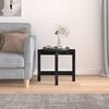 vidaXL Coffee Table Black Ø 52.5x45 cm Solid Wood Pine
