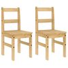 vidaXL Dining Chairs 2 pcs PANAMA 40x46x90 cm Solid Wood Pine