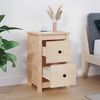vidaXL Bedside Cabinet 40x35x61.5 cm Solid Wood Pine