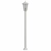 vidaXL Outdoor Floor Lamp Silver 120 cm Stainless Steel