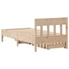 vidaXL Bed Frame without Mattress 90x190 cm Single Solid Wood Pine