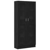 vidaXL Book Cabinet Black oak 82.5 x 30.5 x 185 cm Engineered Wood