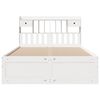 vidaXL Bookcase Bed without Mattress White 140x200 cm Solid Wood Pine