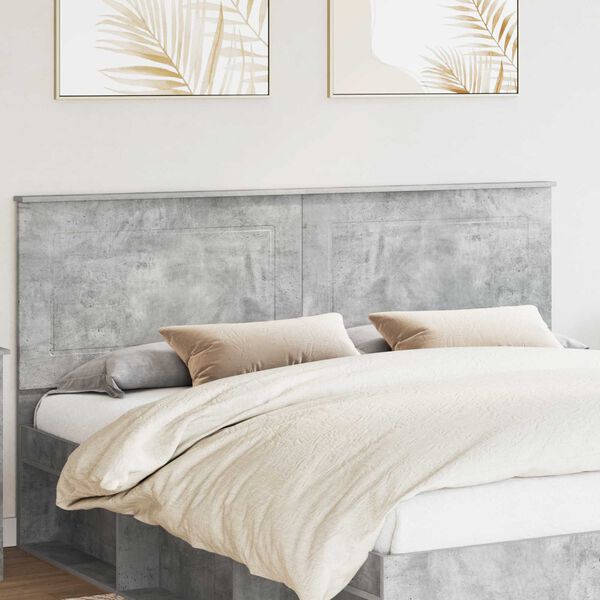 vidaXL Headboard Concrete Grey 200 cm Engineered Wood
