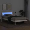 vidaXL Bed Frame with Headboard White 75 x 190 cm Solid Pine Wood