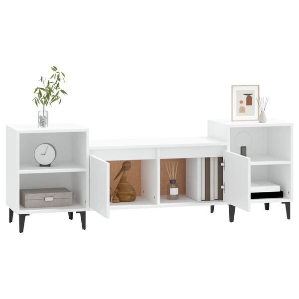 vidaXL TV Cabinet White 160x35x55 cm Engineered Wood