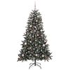 vidaXL Artificial Christmas Tree with 150 LEDs with Stand Green 150 cm