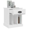 vidaXL Bedside Cabinet White 43x36x50 cm