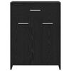 vidaXL Bathroom Cabinet Black Oak 60 x 33 x 80 cm Engineered Wood