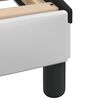 vidaXL Bed Frame with LED without Mattress "Hvar" White and Black 140x200 cm