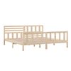 vidaXL Bed Frame without Mattress Solid Wood 200x200 cm (810102+814164)