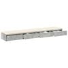 vidaXL Bed Drawers Concrete Grey 180 x 36.5 x 16.5 cm Engineered Wood