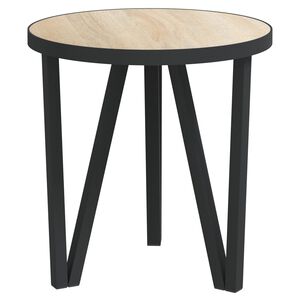 vidaXL Tea Table Sonoma Oak &Oslash;35 cm MDF