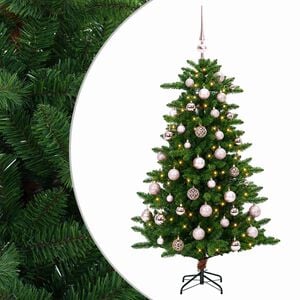 vidaXL Artificial Christmas Tree with Bauble 120 cm 150 LEDs