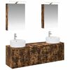 vidaXL Bathroom Cabinet Set 5 pcs Smoked Oak Engineered Wood