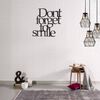 Homemania Wall Decoration Words 70x67 cm Steel Black