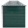vidaXL Garden Raised Bed Galvanised Steel 480x80x77 cm Green