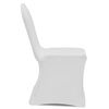 vidaXL Chair Cover Stretch White 30 pcs