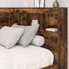 vidaXL Bookcase Bed Smoked oak 75 x 190 cm Engineered wood