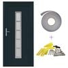 vidaXL Front Door Anthracite 108 x 208 cm PVC