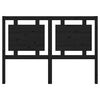 vidaXL Bed Headboard Black 140.5x4x100 cm Solid Pine Wood
