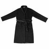 vidaXL Bathrobe without Hood Black S Flannel