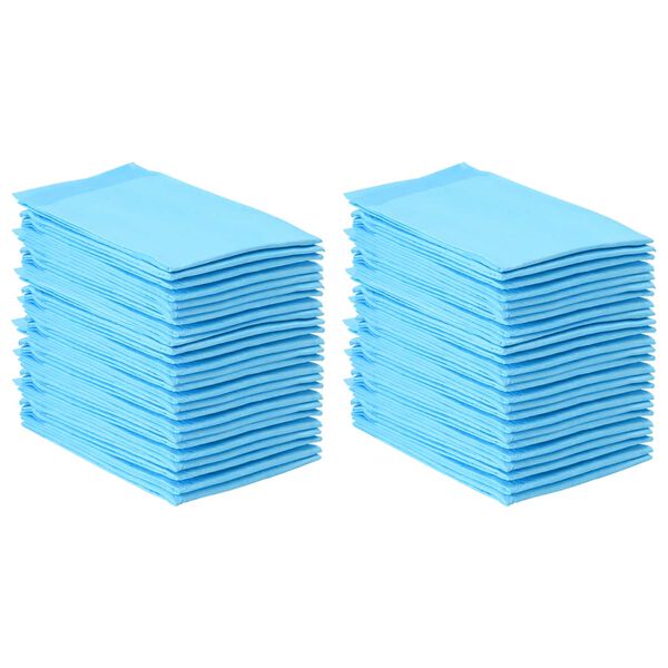 vidaXL Pet Training Pad 50 pcs Blue and White 60 x 60 cm