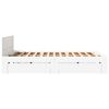 vidaXL Bed Frame with Headboard without Mattress White 150x200 cm King Size