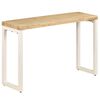 vidaXL Console Table 120x35x76 cm Solid Mango Wood and Steel