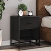 vidaXL Bedside Cabinets 2 pcs Black 40x31x50 cm Engineered Wood