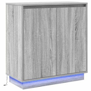 vidaXL LED Sideboard for Grey Sonoma 71 x 34.5 x 75 cm
