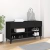 vidaXL Shoe Cabinet Black 102x35x55 cm Engineered Wood