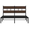 vidaXL Bed Frame without Mattress with Headboard Brown Oak 160x200 cm