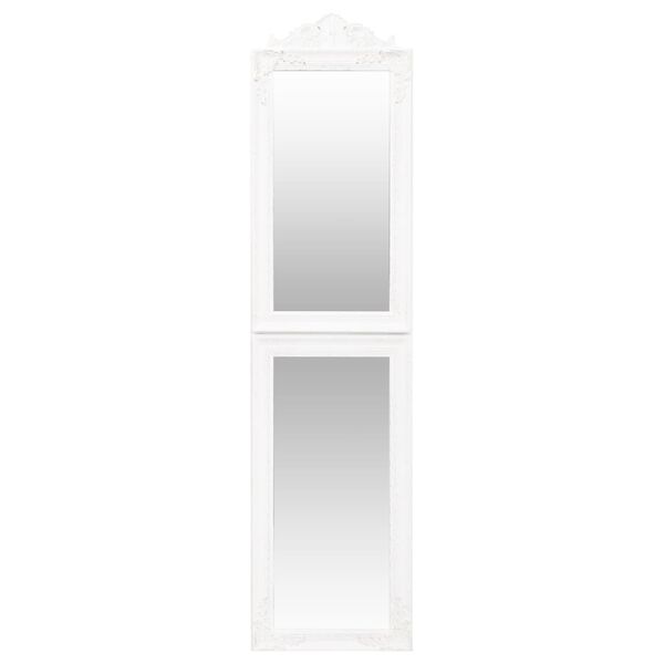 vidaXL Free-Standing Mirror White 40x160 cm