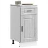 vidaXL Kitchen Base Cabinet&nbsp;Porto Grey Sonoma Engineered Wood