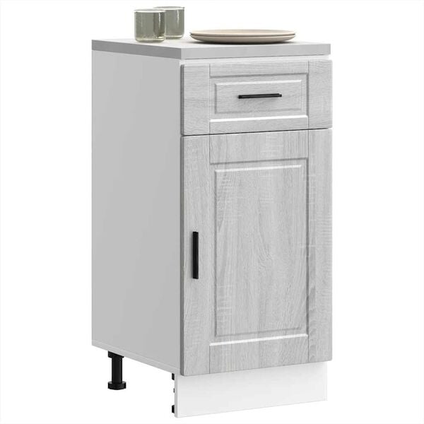 vidaXL Kitchen Base Cabinet&nbsp;Porto Grey Sonoma Engineered Wood